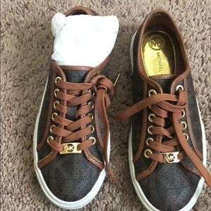 Michael Kors Shoes - Women Michael kors tennis shoes tan and brown Michael Kors Shoes - Women Michael kors tennis shoes tan and brown